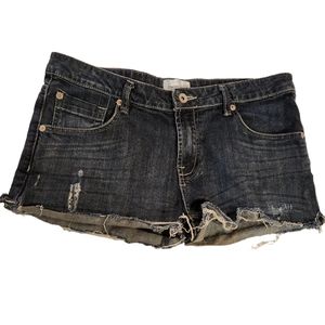 🩷2/$10 Paper Denim & Cloth Distressed Denim Cut-Off Shorts, Fray Hem, Size 10